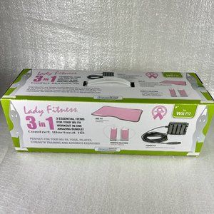 Dream Gear Lady Fitness 3 In 1 Comfort Starter Kit For WII Fit Pink SEALED NEW